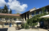 LGH041, Cascina in pietra di Langa con piscina panoramica